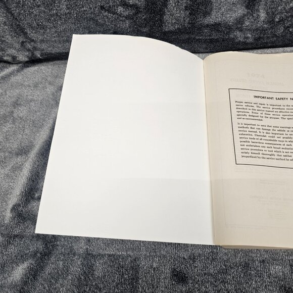 1974 Chevrolet Service Manual ST329-74 Chevelle Camaro Monte Carlo Nova Corvette - Picture 15 of 16